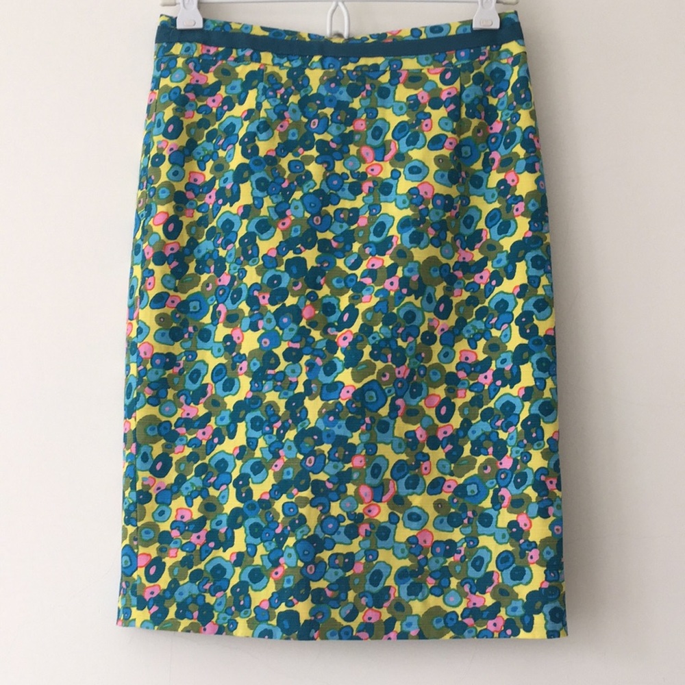 Boden Floral Pencil Skirt
